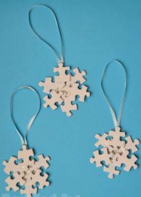 Create With Christa: Puzzle Snowflakes